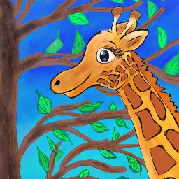 dcwildlife dcjungles giraffe drawing art
